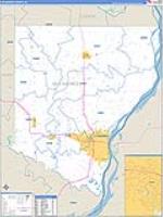 Des Moines, Ia Carrier Route Wall Map